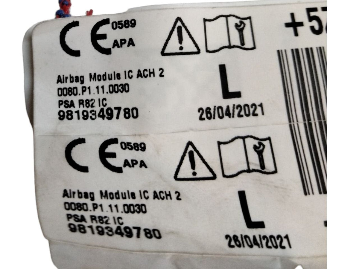 Airbag a tendina laterale sinistra sx Peugeot 508 (2017) cod.9819349780 - F&P CRASH SRLS - Ricambi Usati