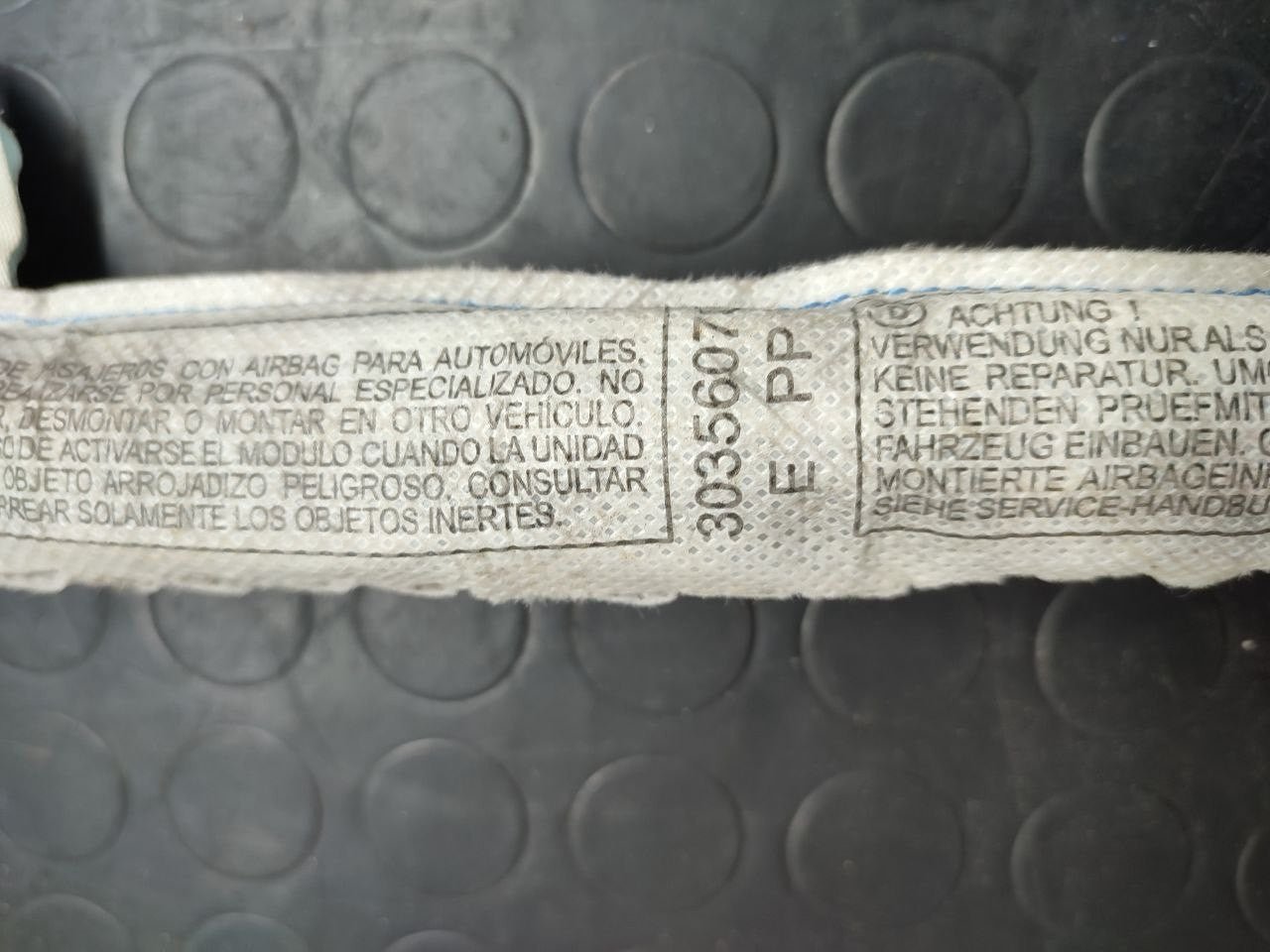 Airbag A Tendina Laterale Sinistro Bmw I Serie E87 (2008) Cod:30356070 - F&P CRASH SRLS - Ricambi Usati