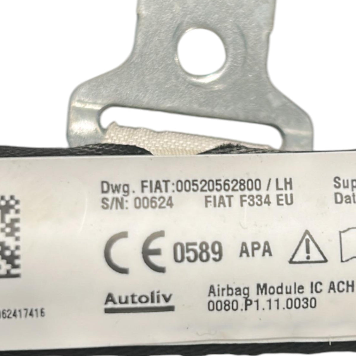 AirBag A Tendina Laterale Sinistro Fiat 500 X cod.00520562800 (2014 > ) cod.D1628194401 - F&P CRASH SRLS - Ricambi Usati