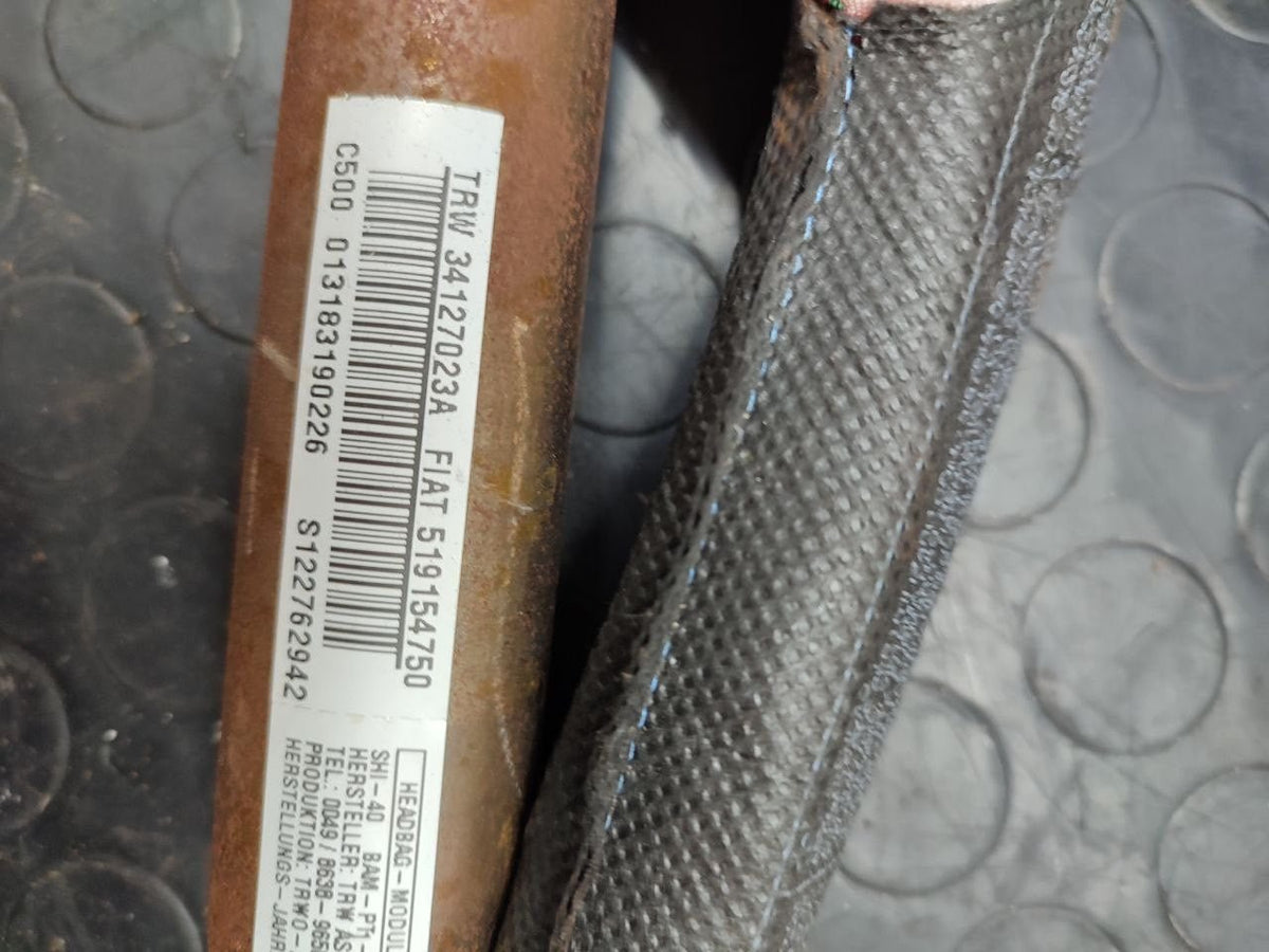 Airbag a Tendina Laterale sinistro FIAT PUNTO EVO III serie '12-'18 cod: 519154740 - F&P CRASH SRLS - Ricambi Usati