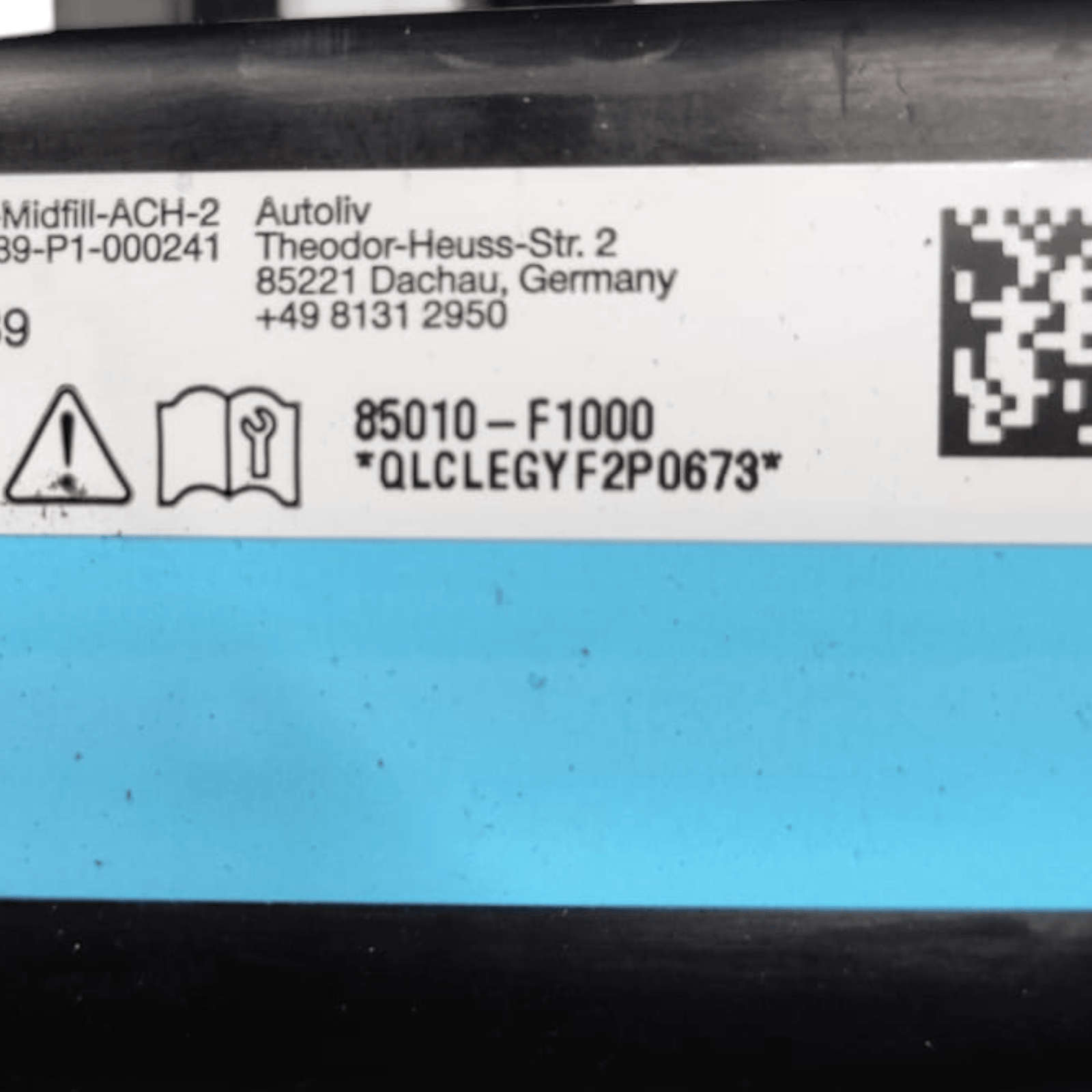 Airbag a Tendina Laterale Sinistro Kia Sportage IV COD:85010 - F1000 (2016 - 2022) - F&P CRASH SRLS - Ricambi Usati