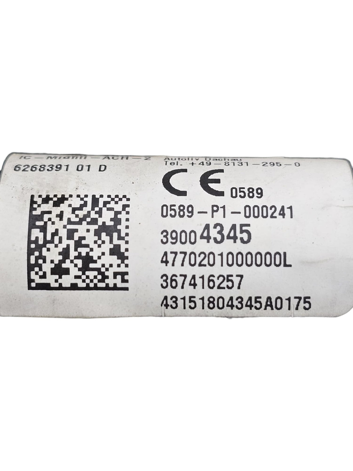 Airbag a Tendina Laterale Sinistro Opel Corsa E (2014 - 2019) Cod:39004345 - F&P CRASH SRLS - Ricambi Usati