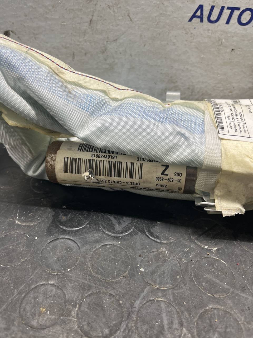 Airbag a tendina laterale sinistro Opel Zafira (2008) cod: 24451366 - F&P CRASH SRLS - Ricambi Usati