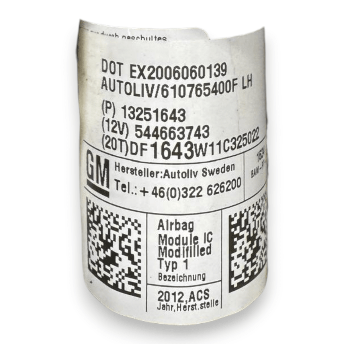 Airbag a tendina laterale sinistro (sx) Chevrolet Orlando cod.13251643 (2011 - 2018) - F&P CRASH SRL - Ricambi Usati
