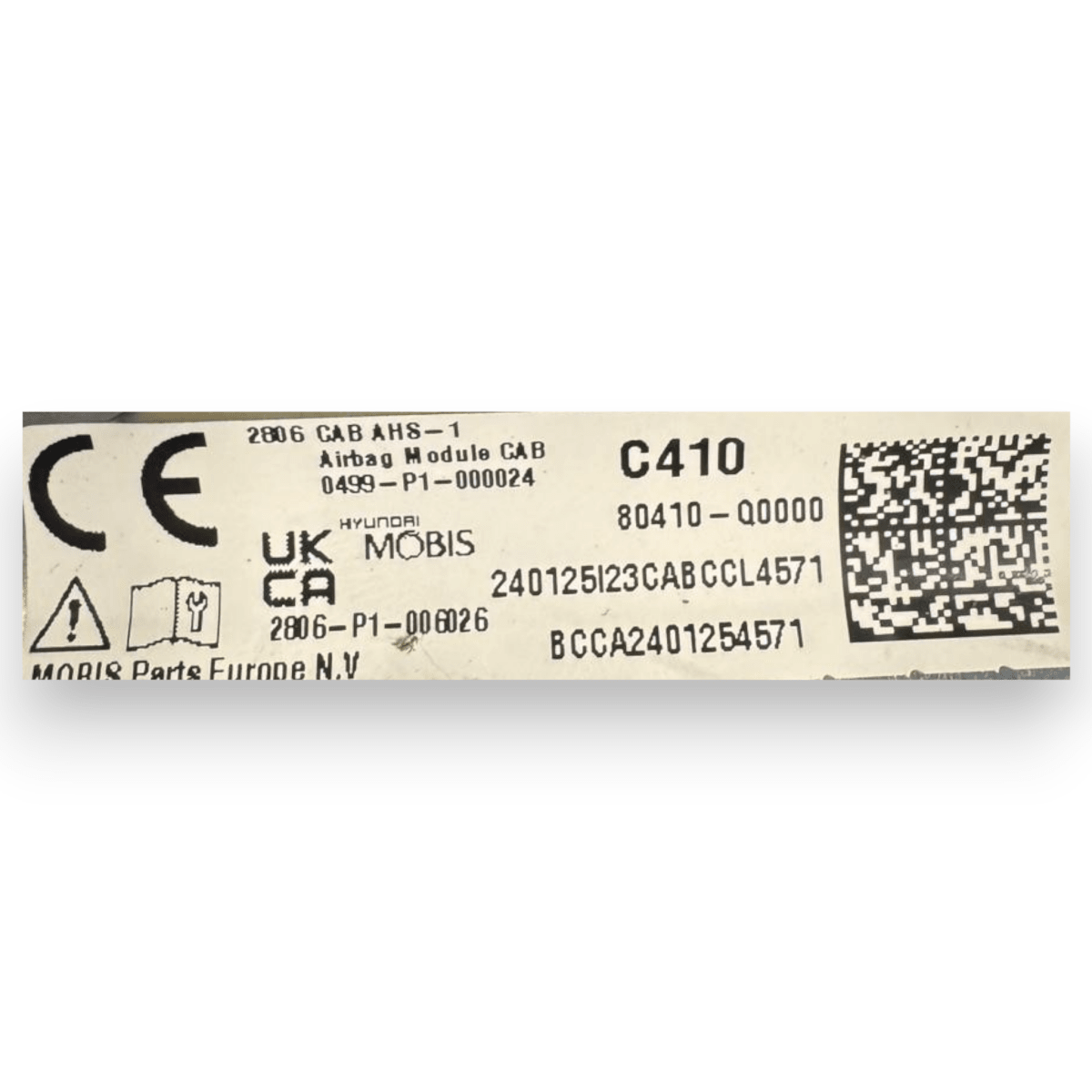 Airbag a tendina laterale sinistro (sx) Hyundai i20 III cod.80410 - Q0000 (2020 - ) - F&P CRASH SRL - Ricambi Usati