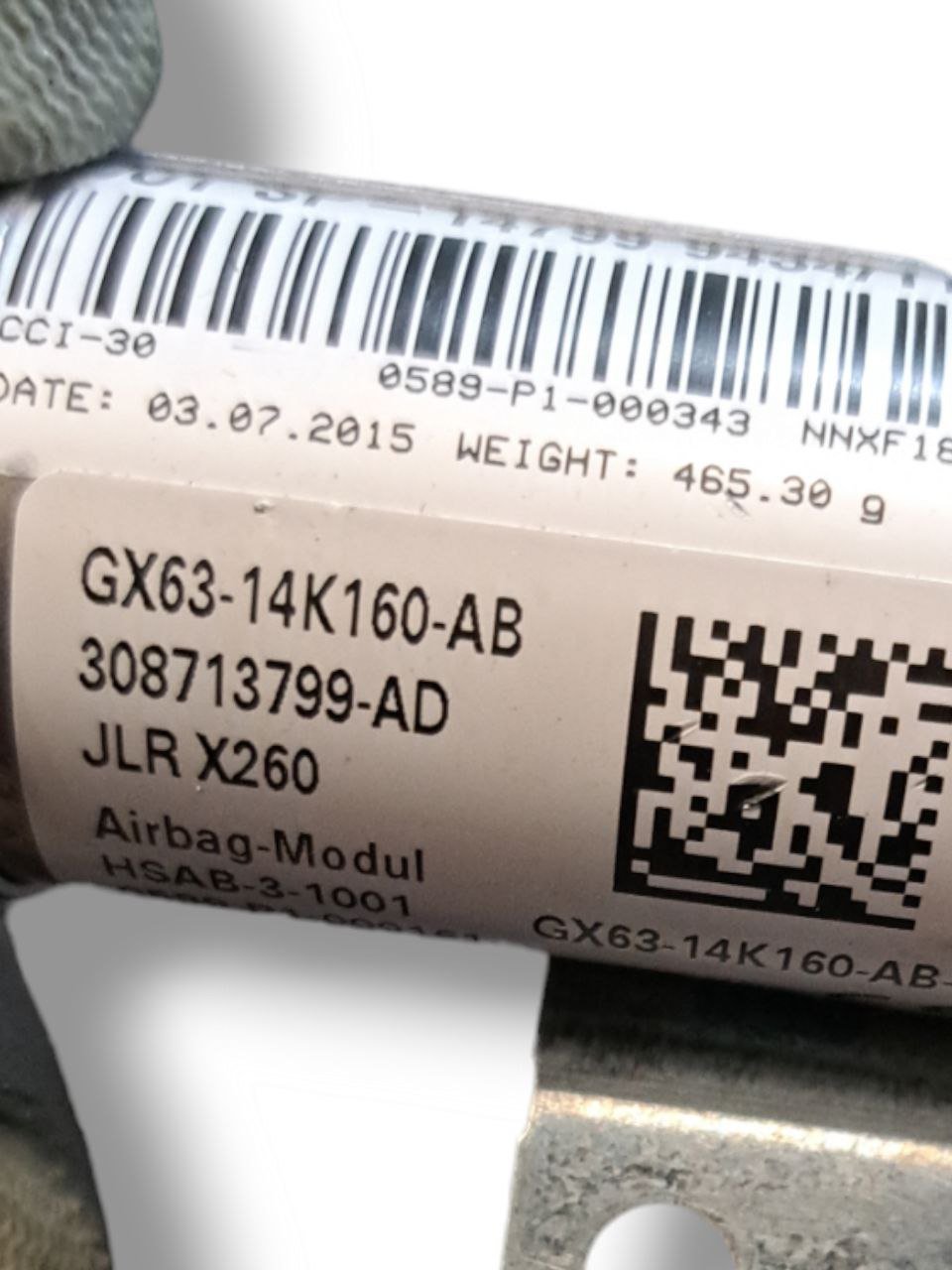 Airbag a tendina laterale sinistro (sx) Jaguar XF ( 2017 ) COD:GX63-14K160 - F&P CRASH SRLS - Ricambi Usati