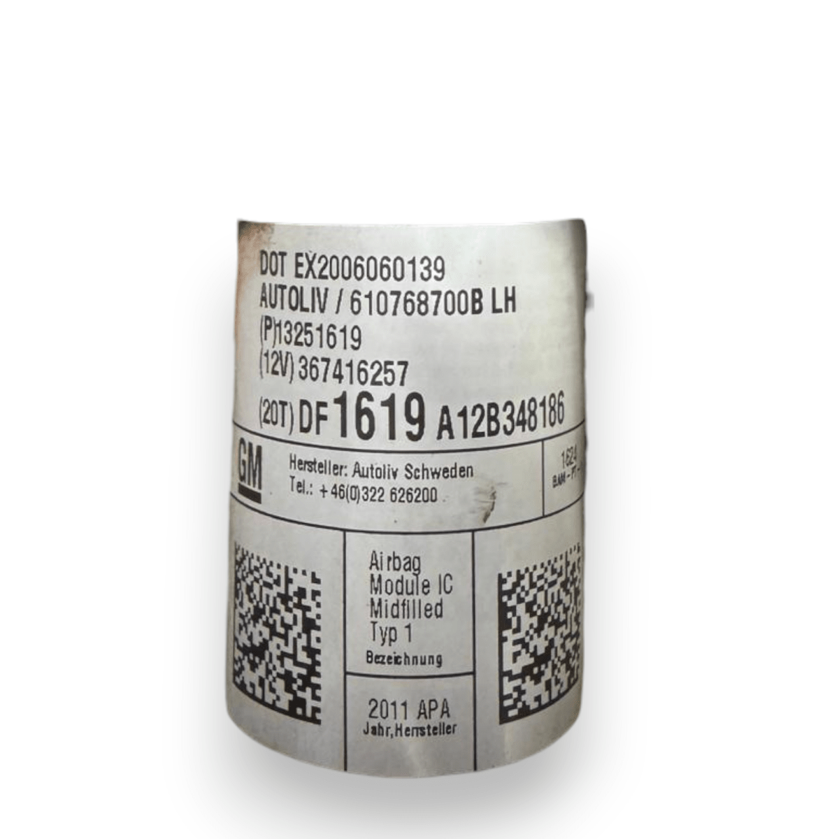 Airbag a tendina laterale sinistro (sx) Opel Astra J cod.610768700B (2009 - 2020) - F&P CRASH SRL - Ricambi Usati