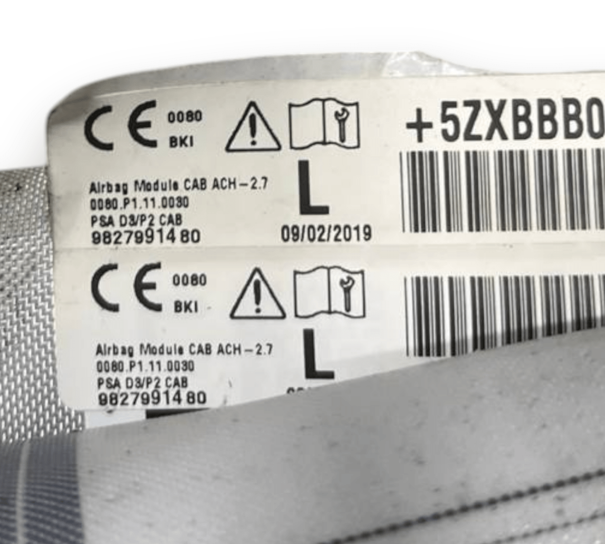 Airbag a Tendina laterale sinistro (sx) Opel Corsa F (2019 - ) cod: 9827991480 - F&P CRASH SRLS - Ricambi Usati