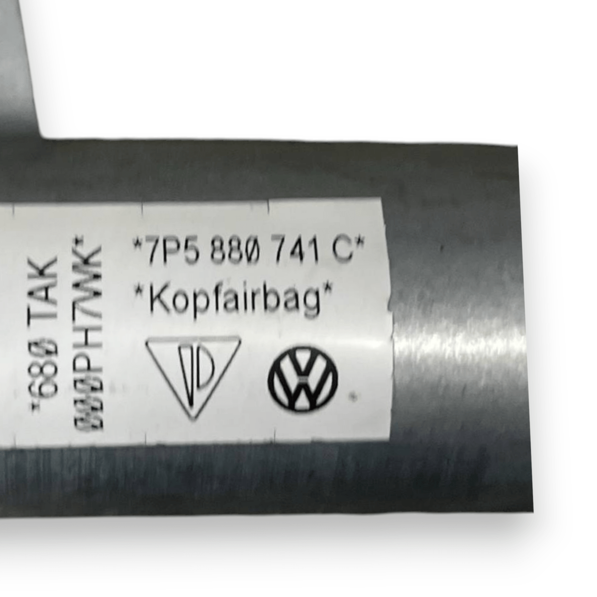 Airbag a Tendina laterale sinistro (sx) Porsche Cayenne II 92A (2010 al 2017) cod: 7P5880741C - F&P CRASH SRLS - Ricambi Usati