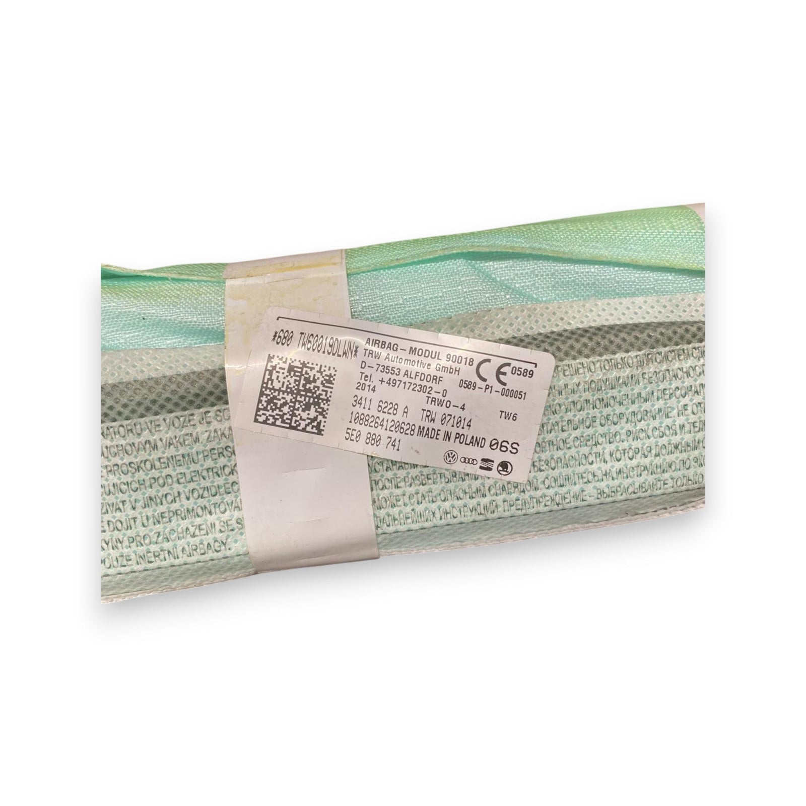 Airbag a tendina laterale sinistro (sx) Skoda Octavia III (2013 - 2019) Cod: 34116228A - F&P CRASH SRLS - Ricambi Usati