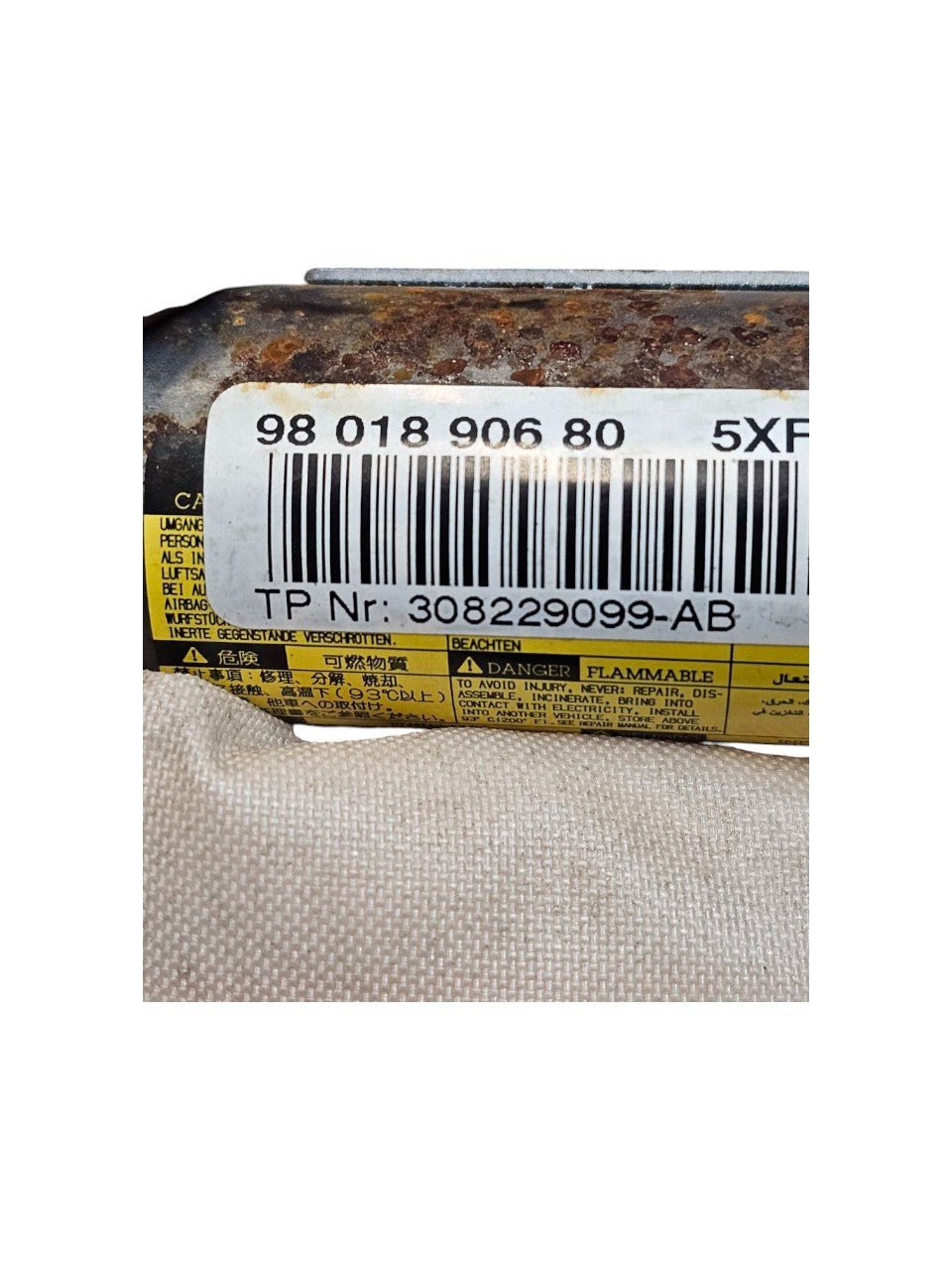 AirBag A Tendina Lato Destro Citroen C4 II Cod:9801890680 (2010 - 2018) - F&P CRASH SRLS - Ricambi Usati