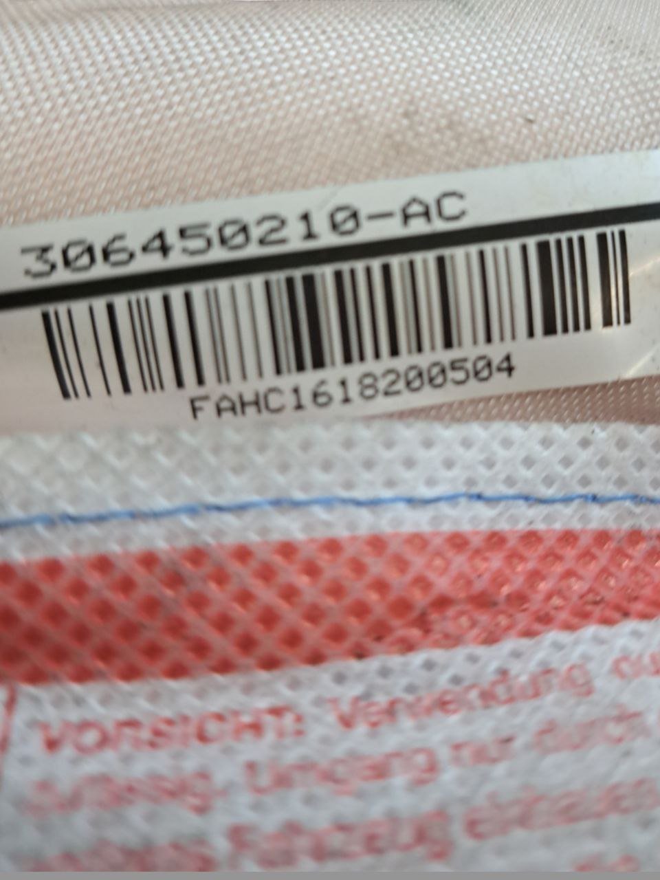 Airbag a tendina lato destro tetto Bmw serie 5 f11 (2015) COD:306450210AC - F&P CRASH SRLS - Ricambi Usati