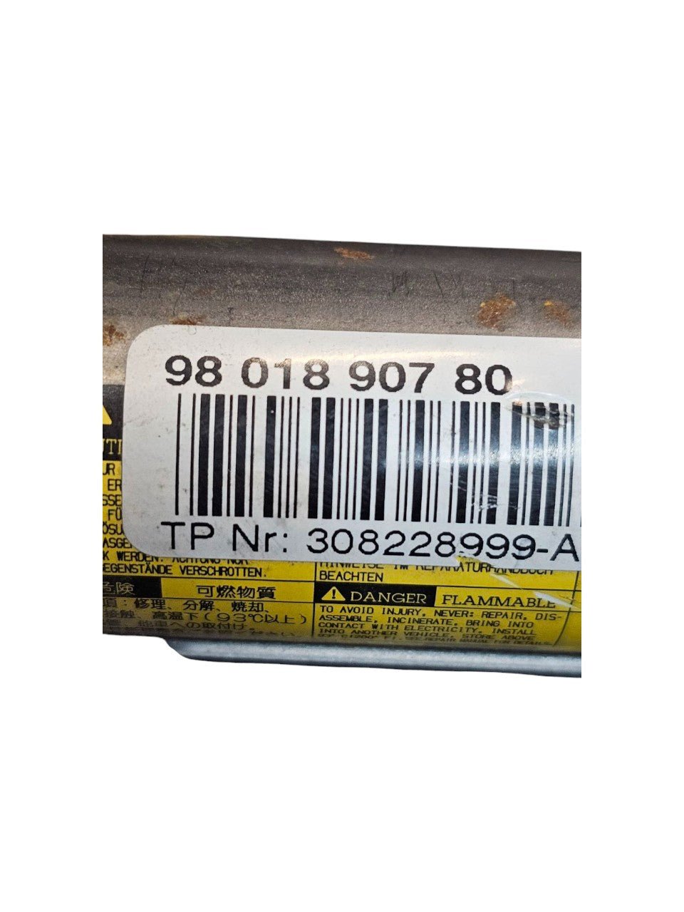 AirBag A Tendina Lato Sinistro Citroen C4 II Cod:9801890780 (2010 - 2018) - F&P CRASH SRLS - Ricambi Usati