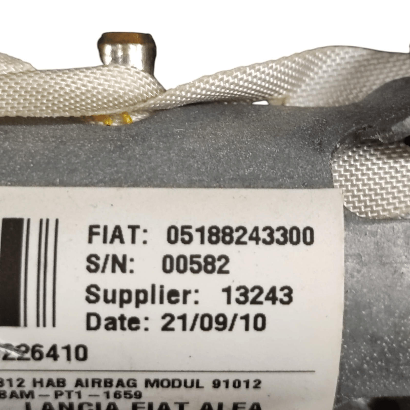 Airbag A Tendina Sinistra Fiat 500 COD: 05188243300 (2007 - 2014) - F&P CRASH SRLS - Ricambi Usati