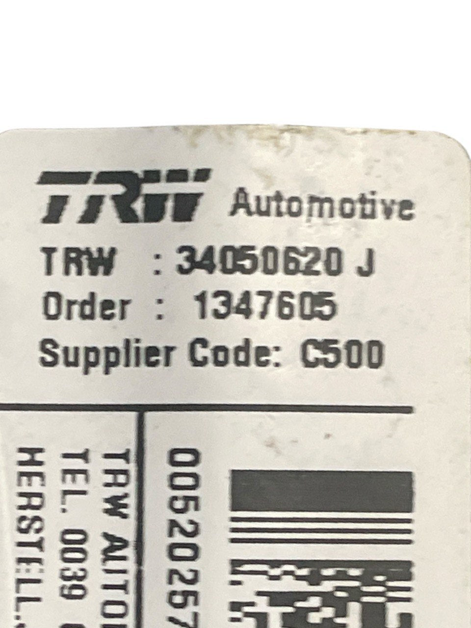 Airbag a tendina Sinistro Alfa Romeo Mito (2013 - 2016) cod:34050620 - F&P CRASH SRLS - Ricambi Usati