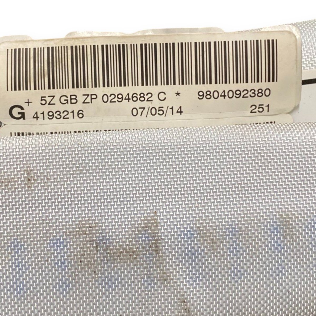 Airbag a tendina sinistro (sx) peugeot 208 i (2012 - 2019) Cod: 9804092380 - F&P CRASH SRLS - Ricambi Usati
