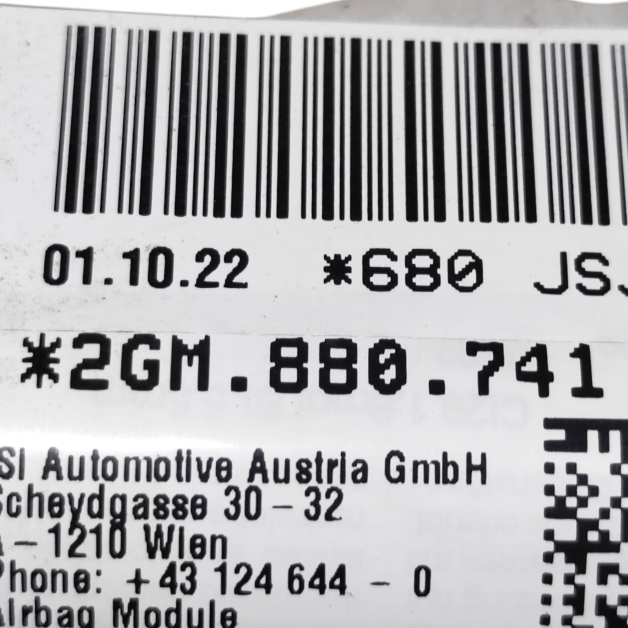 Airbag A Tendina Sinistro Volkswagen T - Cross COD: 2GM880741 (2019>) - F&P CRASH SRLS - Ricambi Usati