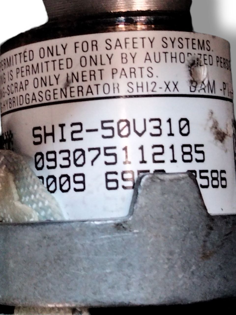 Airbag a Tendina tetto destro dx Fiat 500X (2014>) cod.SH1250V310 - F&P CRASH SRLS - Ricambi Usati