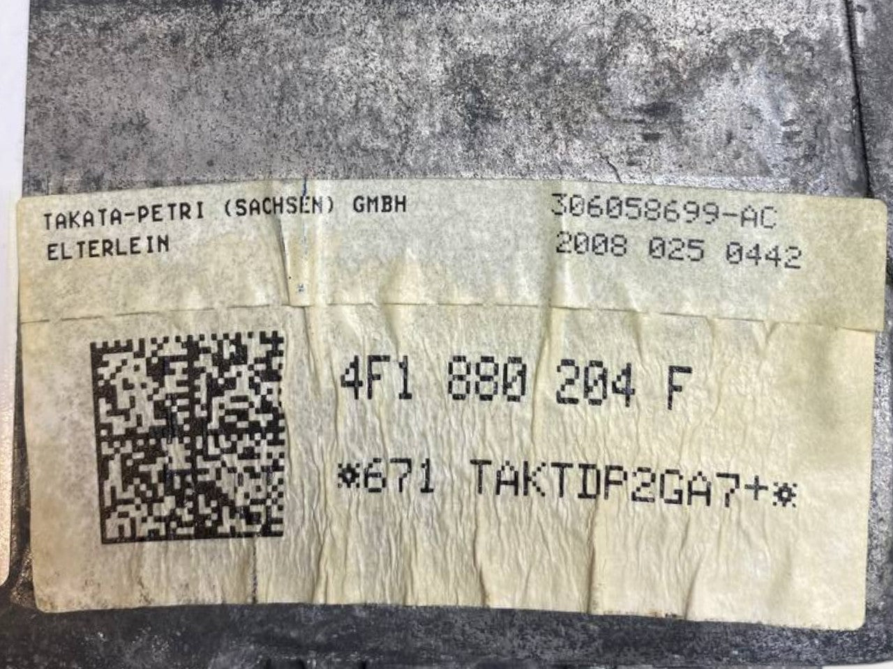 Airbag Cruscotto lato passeggero Audi A6 (2010) cod: 4F1880204F - F&P CRASH SRLS - Ricambi Usati