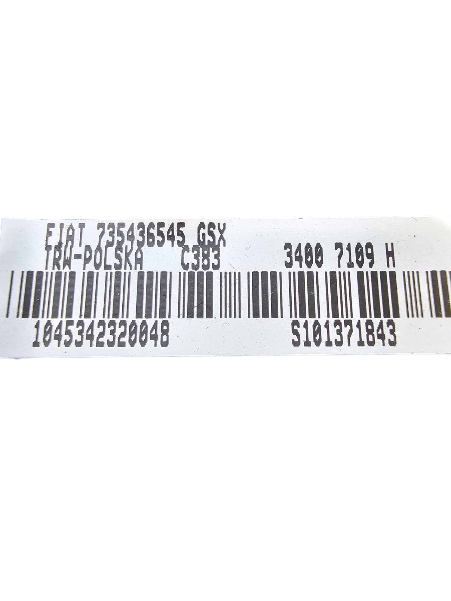 Airbag Cruscotto Lato Passeggero Fiat Panda 169 (2003 - 2012) Cod:735436545 - F&P CRASH SRLS - Ricambi Usati