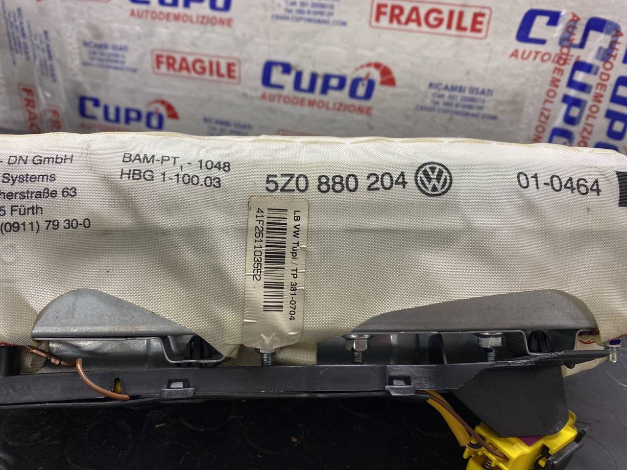 Airbag cruscotto Passeggero Volkswagen fox (2005) cod:5z0880204 - F&P CRASH SRLS - Ricambi Usati