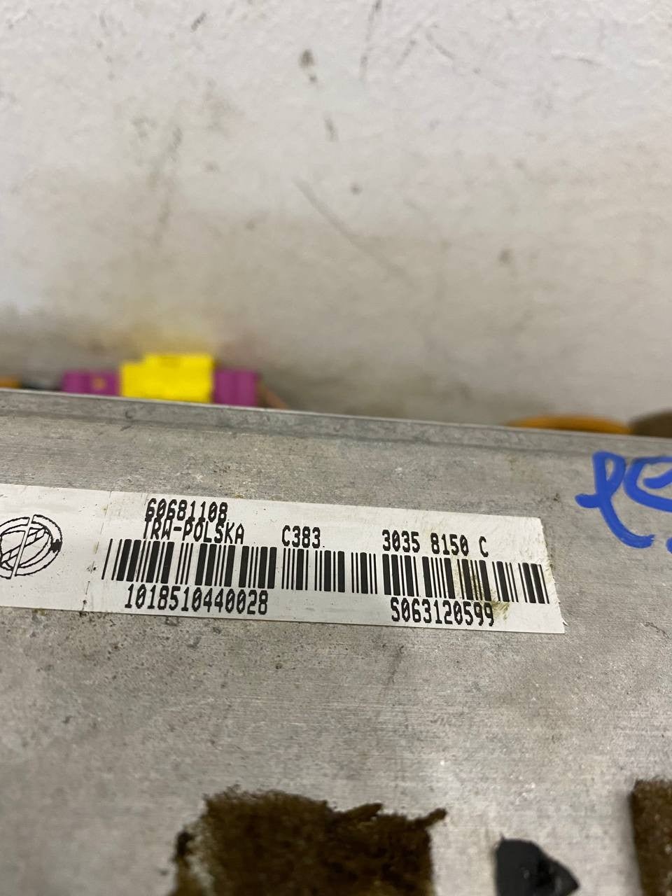 Airbag Lato passeggero Alfa Romeo 159 (2007) cod: 60681108 - F&P CRASH SRLS - Ricambi Usati