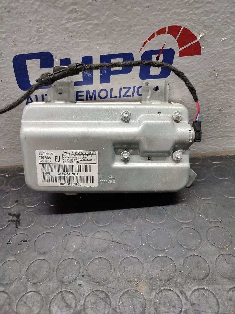 Airbag Lato Passeggero Bmw X3 E86 (2008) Cod:34342631601X - F&P CRASH SRLS - Ricambi Usati