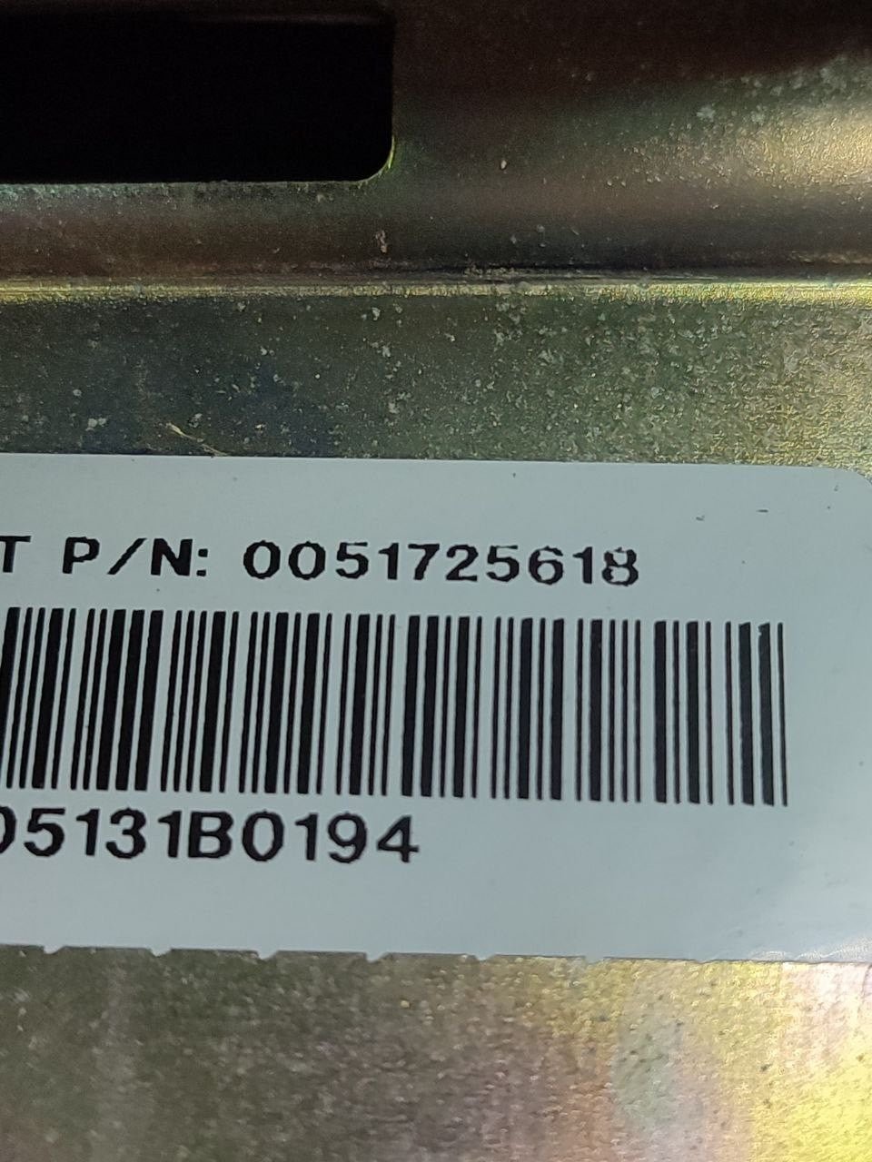Airbag Lato Passeggero Fiat Multipla (2010) Cod:0051725618 - F&P CRASH SRLS - Ricambi Usati