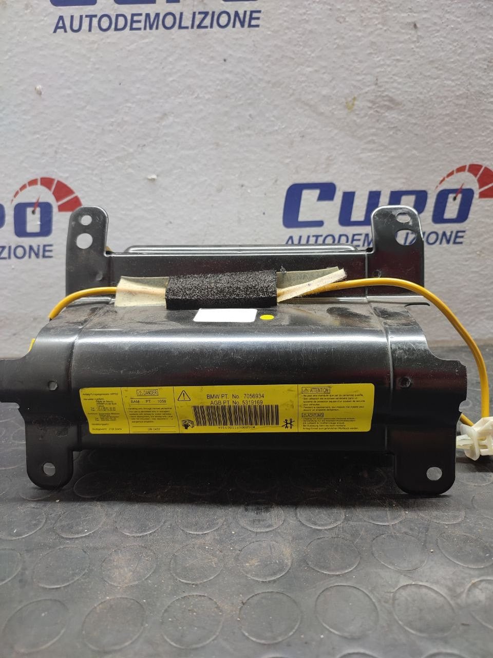 Airbag Lato Passeggero Mini Cooper Mk1 r50 (2001) Cod:7056934 - F&P CRASH SRLS - Ricambi Usati