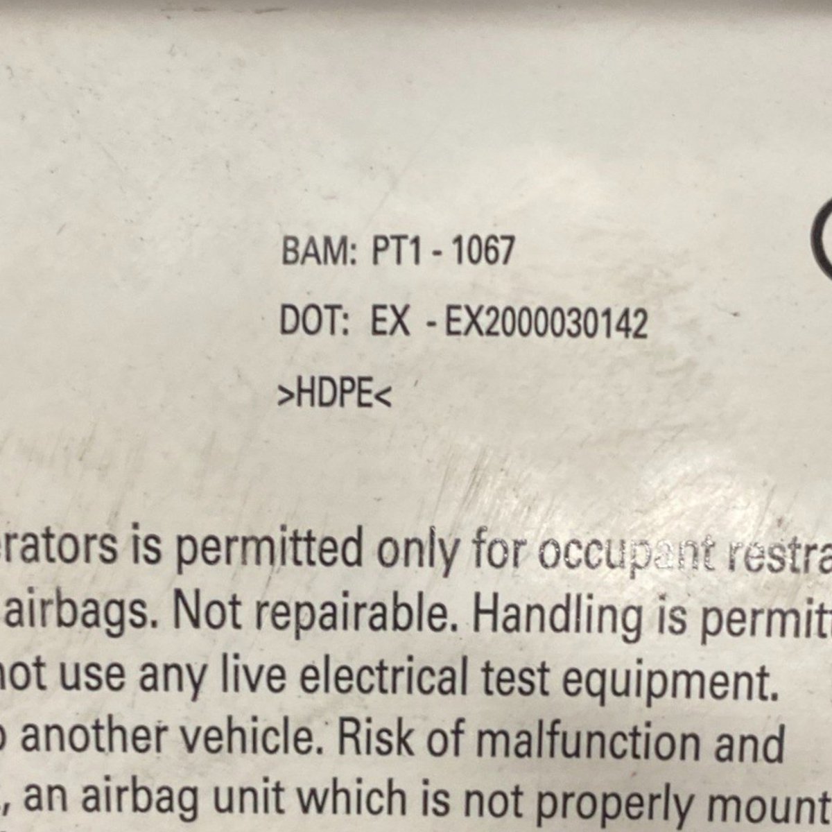 Airbag passeggero audi q7 (2005 - 2015) Cod: ex2000030142 - F&P CRASH SRLS - Ricambi Usati