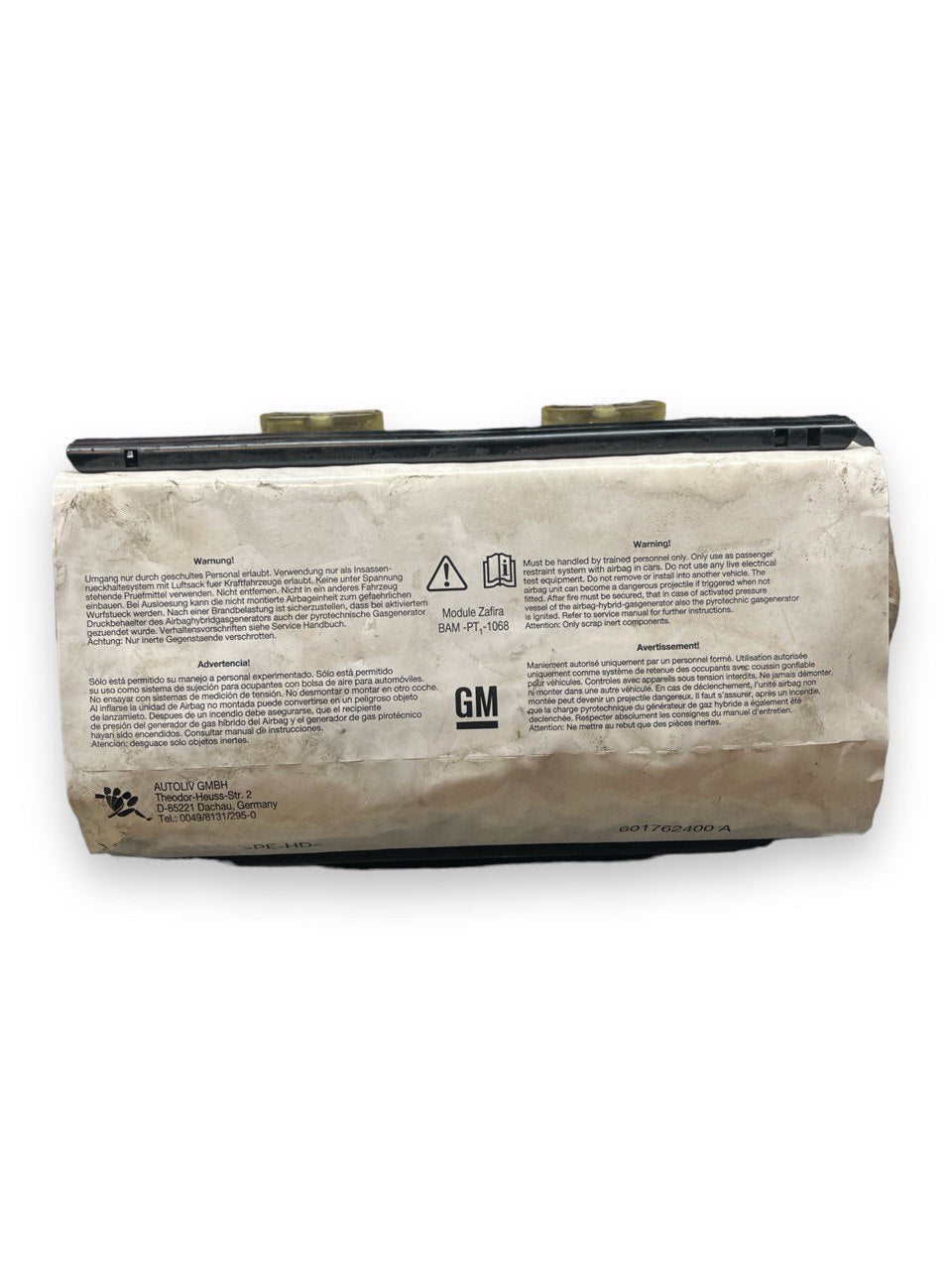 Airbag Passeggero Opel Zafira B ( 2007 ) cod : 601762300 - F&P CRASH SRLS - Ricambi Usati