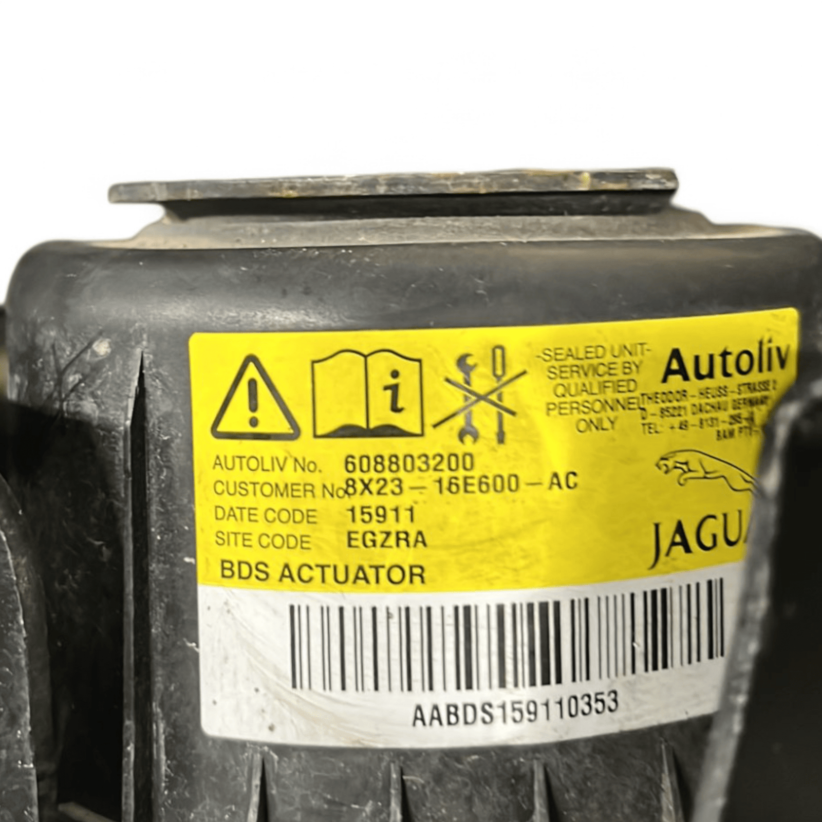 Airbag Pedoni Jaguar XF X250 cod.8X23 - 16E600 - AC (2008 - 2015) - F&P CRASH SRLS - Ricambi Usati