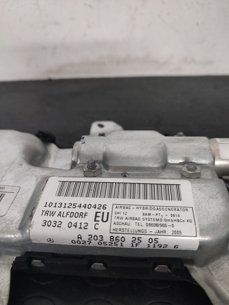 Airbag Porta Portiera anteriore sinistra Mercedes-Benz Classe C w203 (2007) cod: a2038602505 - F&P CRASH SRLS - Ricambi Usati