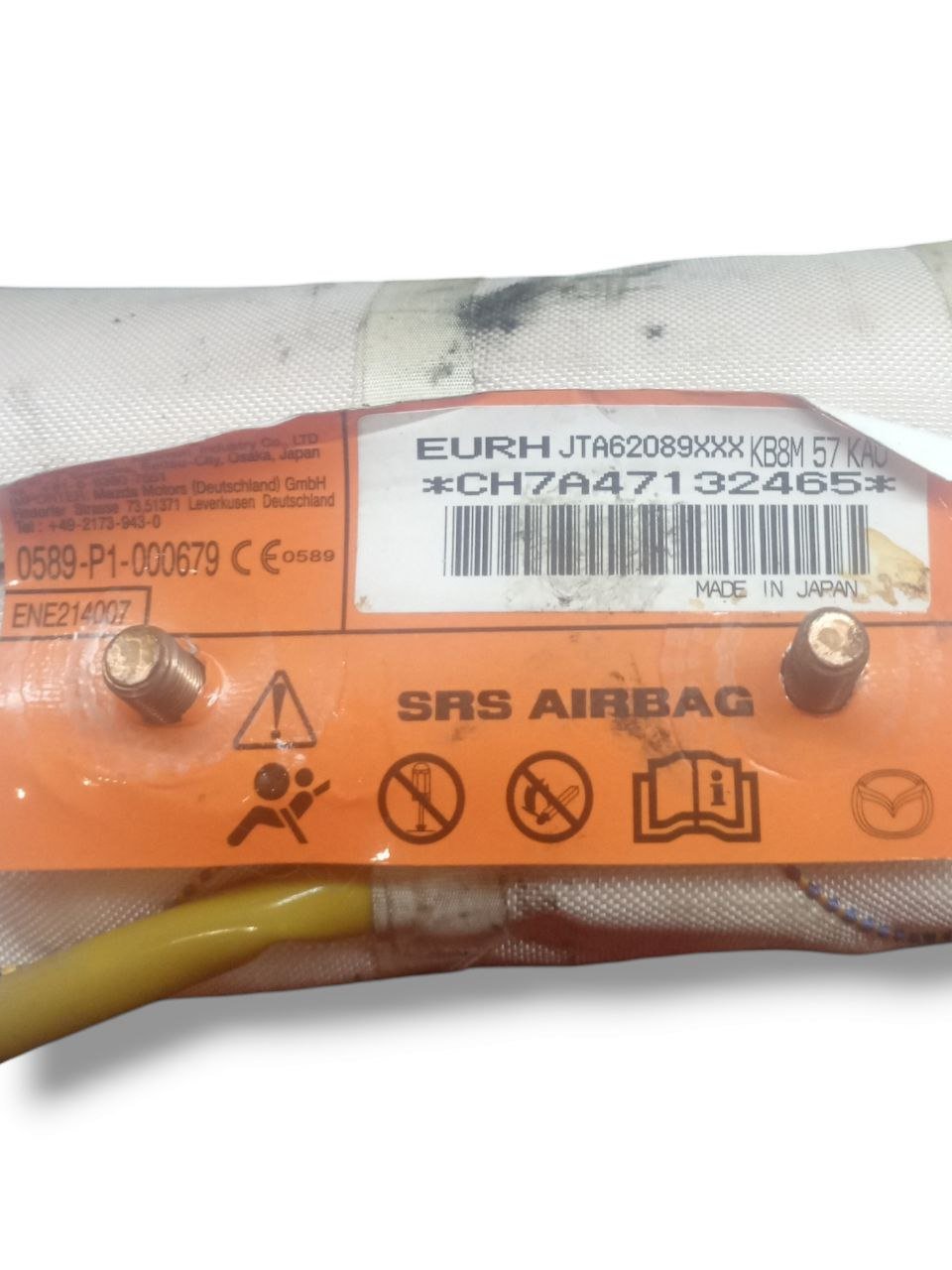 Airbag sedile anteriore sinistro (Sx) Mazda CX-5 (2018) COD:0589P1000679 - F&P CRASH SRLS - Ricambi Usati