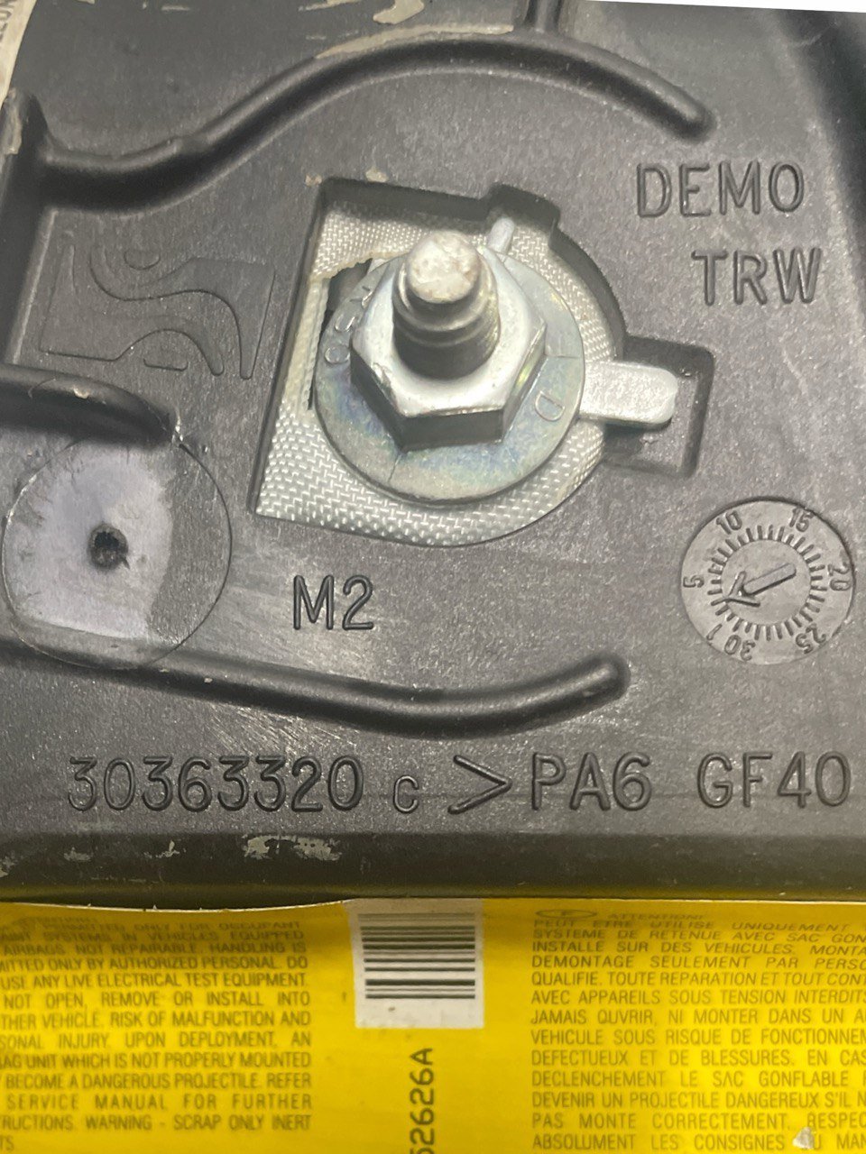 airbag sedile anteriore sinistro (sx) opel corsa D (2006 - 2014) cod:30363320 - F&P CRASH SRLS - Ricambi Usati