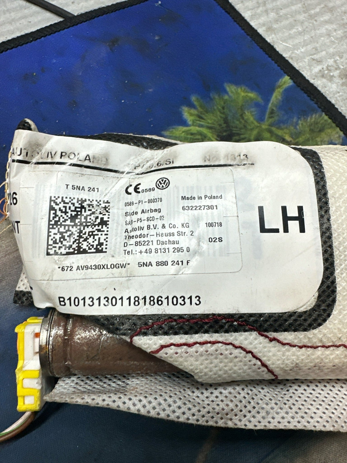 Airbag Sedile lato guida sinistro Volkswagen Tiguan 2.0 tdi (2016) cod: 5q1423051bc - F&P CRASH SRLS - Ricambi Usati