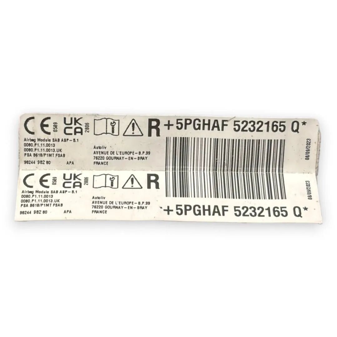 Airbag sedile sinistro Citroën C3 Aircross cod. 9824498280 - F&P CRASH SRL - Ricambi Usati