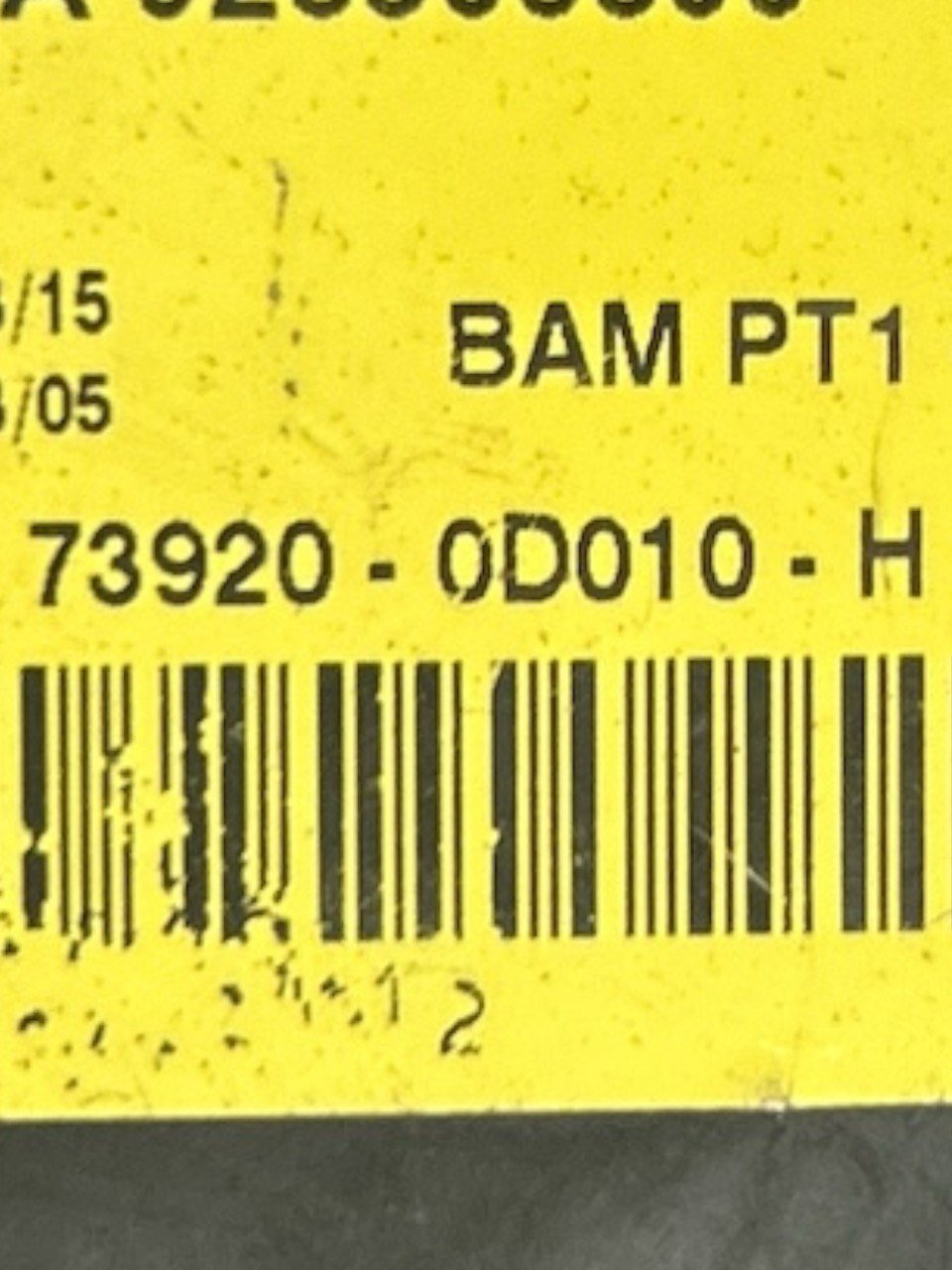 Airbag Sedile Sinistro Toyota Yaris I (P1) (2001 > ) cod . 73920 - 0D010 - H - F&P CRASH SRLS - Ricambi Usati