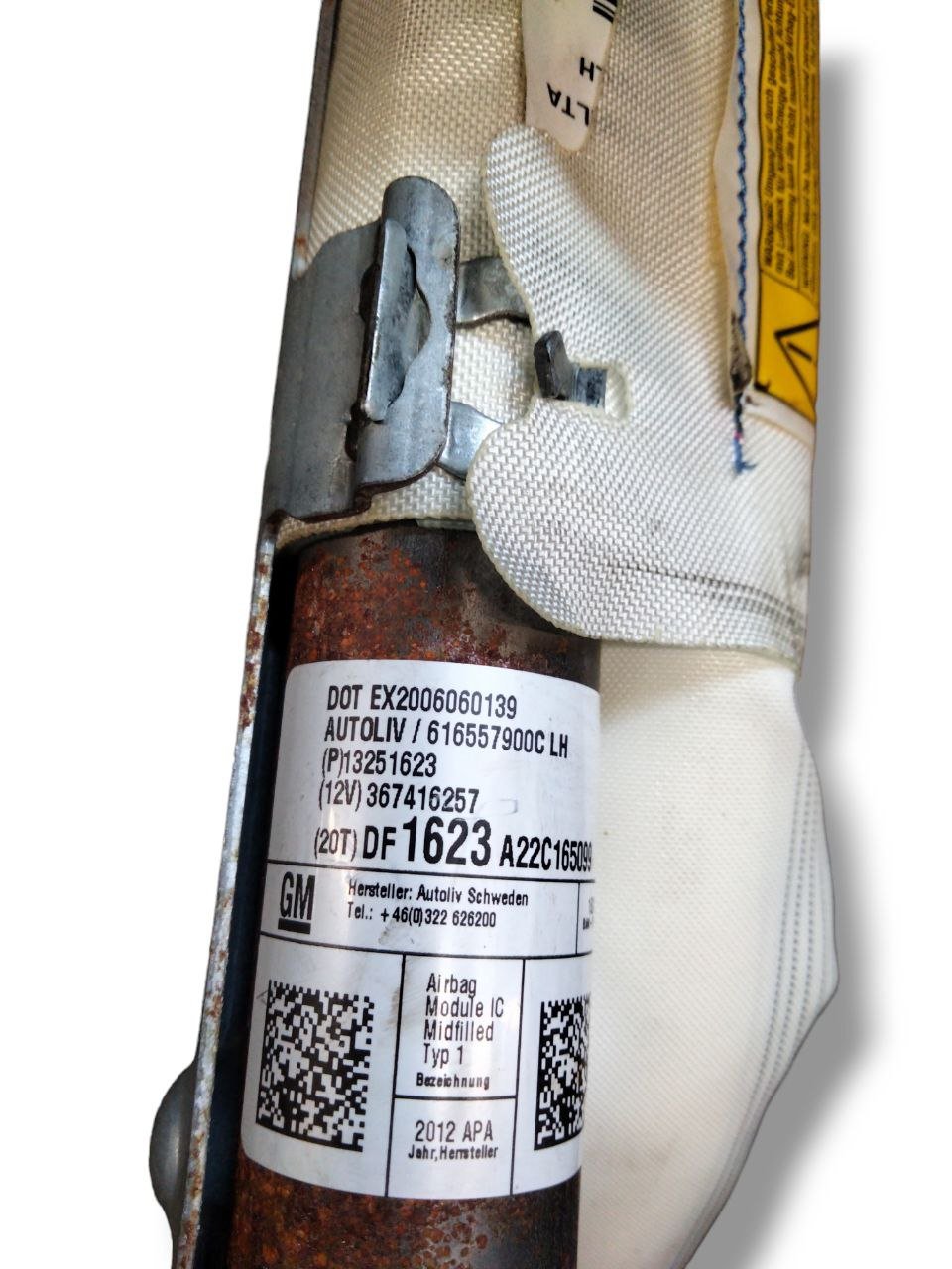 Airbag tetto a Tendina laterale sinistro (Sx) Opel Zafira C tourer (2015-2019)cod.616557900C - F&P CRASH SRLS - Ricambi Usati