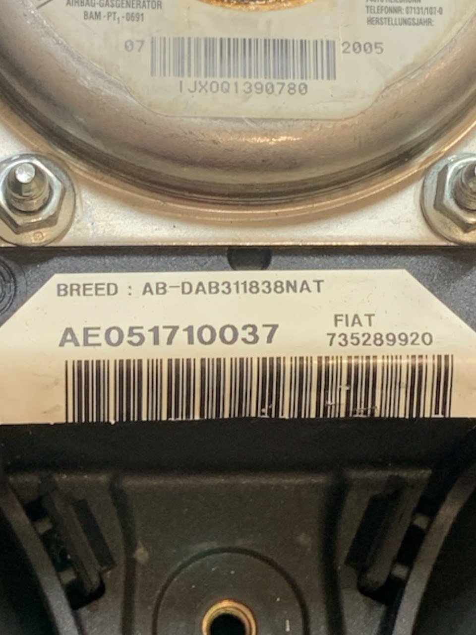 Airbag Volante Alfa Romeo 147 (937 - 2004) cod.735289920 - F&P CRASH SRLS - Ricambi Usati