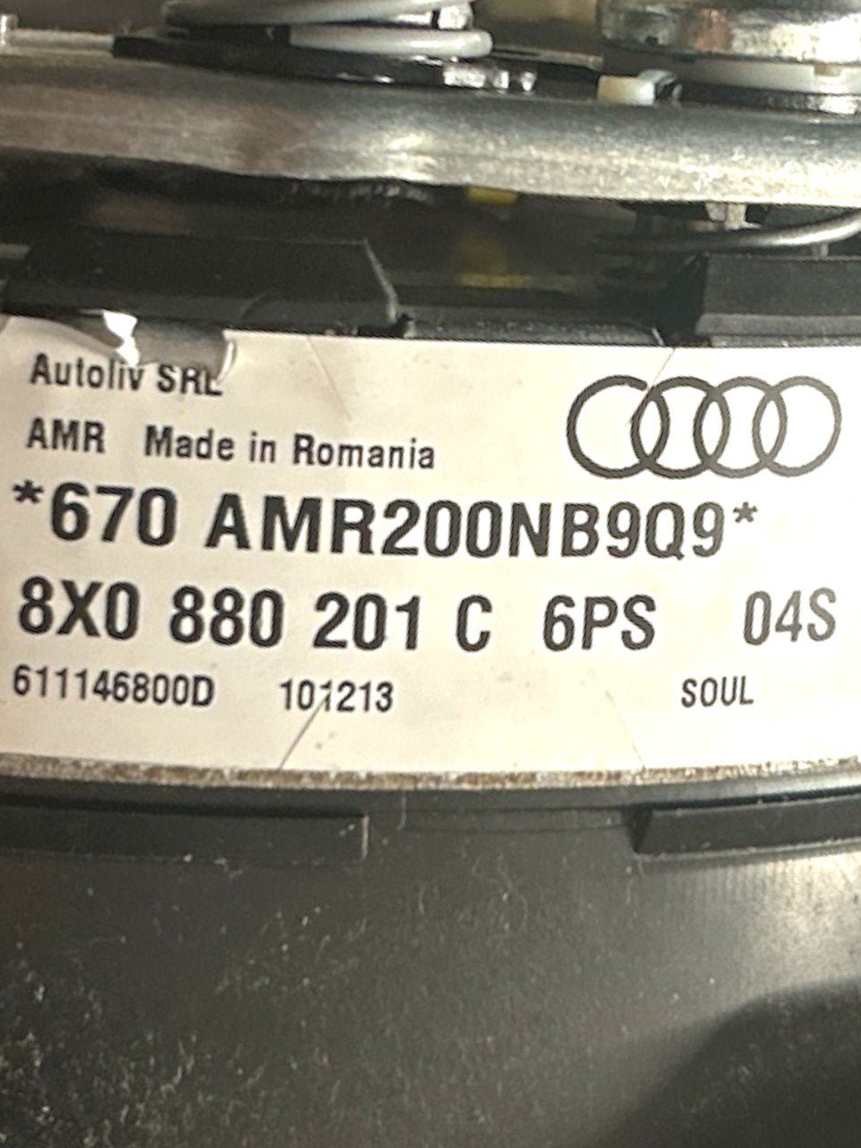 Airbag Volante Audi A1 (8X) (2010 > 2017) cod.8X0880201C - F&P CRASH SRLS - Ricambi Usati