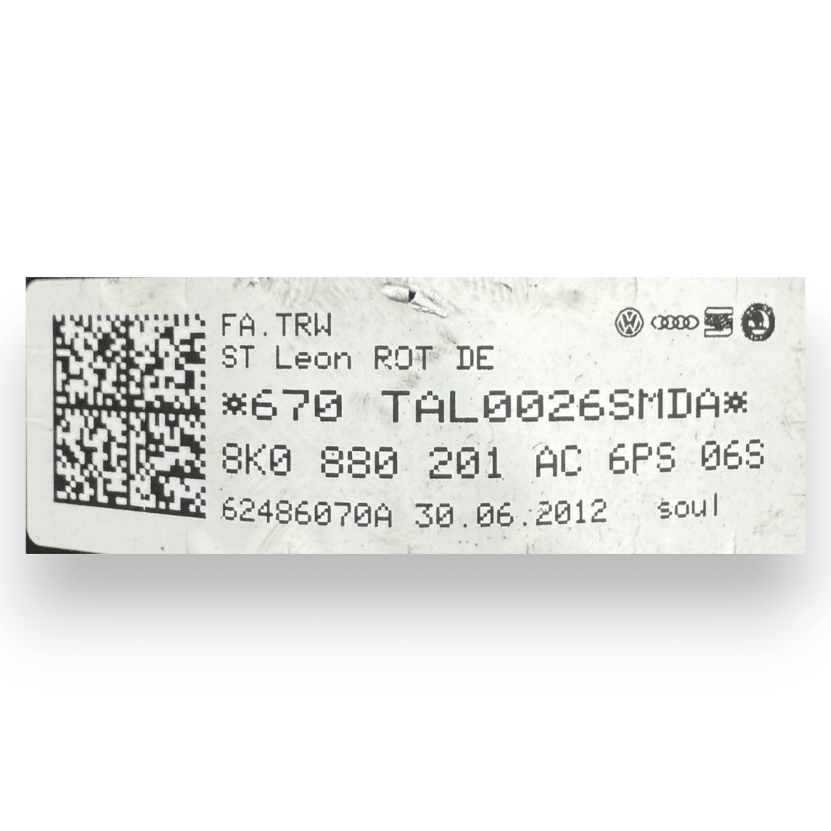 Airbag volante Audi A4 (B8) cod.8K0880201AC (2007 - 2016) - F&P CRASH SRL - Ricambi Usati