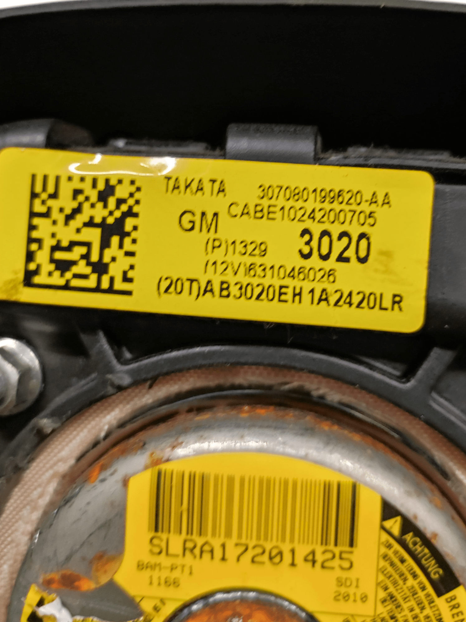 Airbag Volante Chevrolet Cruze COD:13293020 (2009 - 2012) - F&P CRASH SRLS - Ricambi Usati