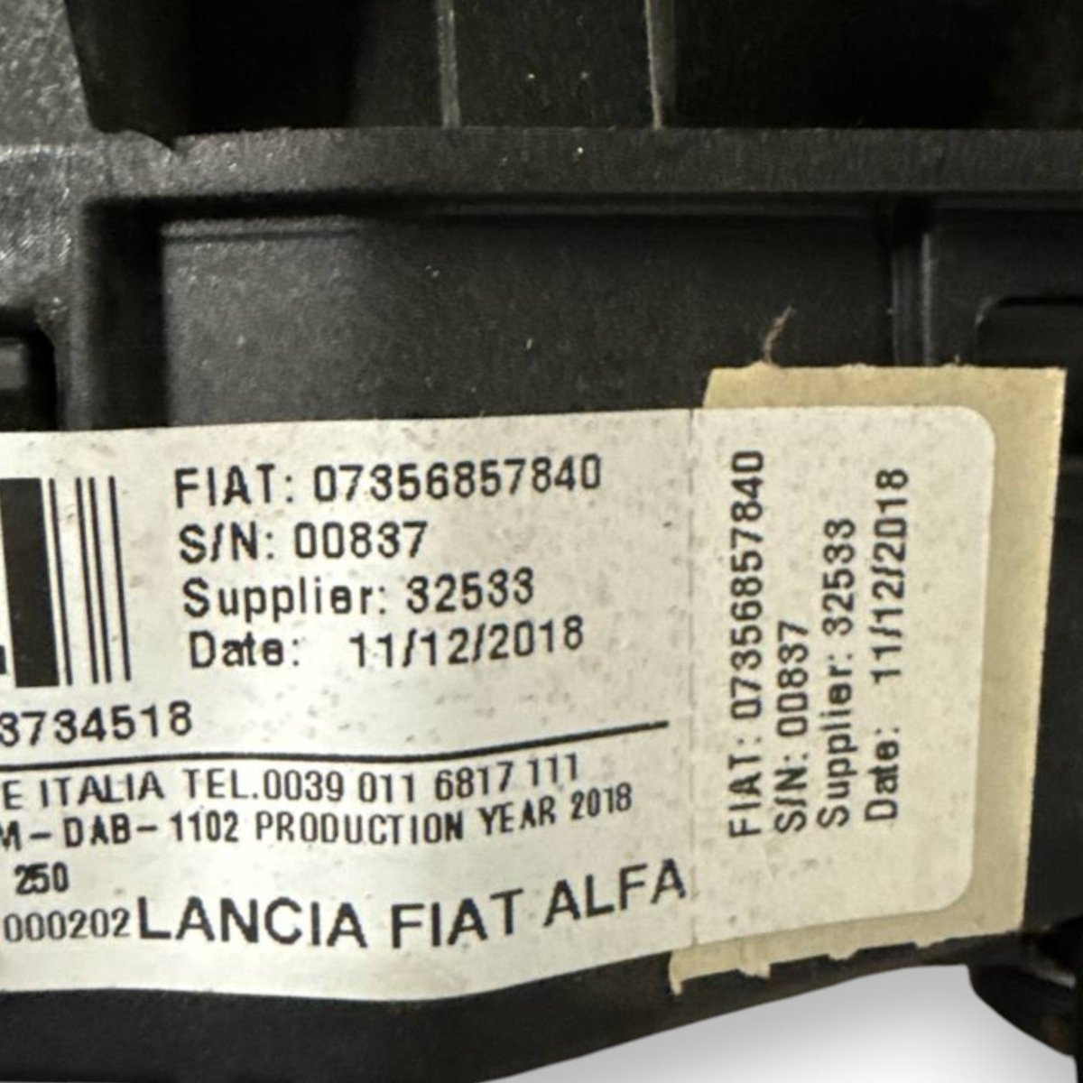 Airbag volante citroen jumper Cod: 07356857840 (2014 - ) - F&P CRASH SRLS - Ricambi Usati