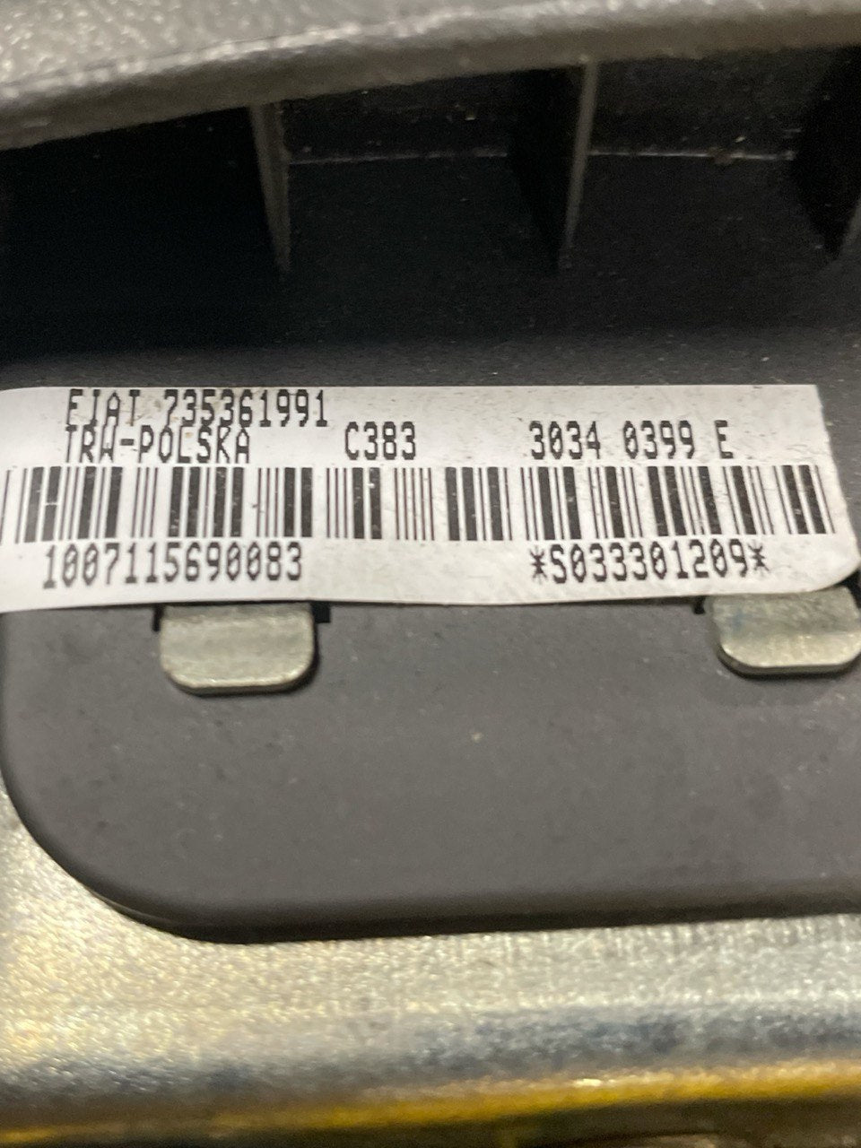 Airbag Volante Fiat Panda 169 (2003 - 2012) cod:735361991 - F&P CRASH SRLS - Ricambi Usati