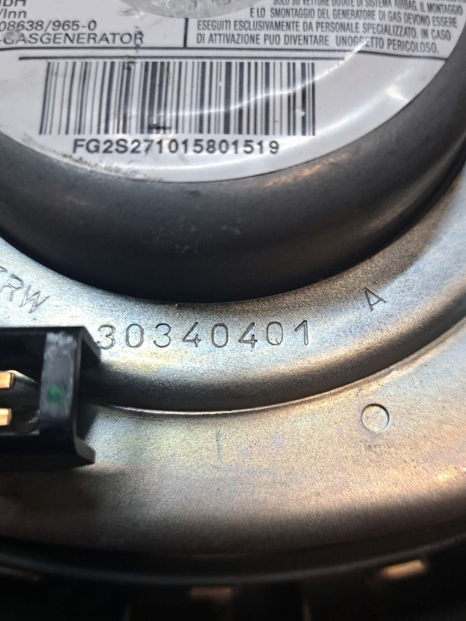 Airbag Volante Fiat Panda 169 (2007) COD:30340401 - F&P CRASH SRLS - Ricambi Usati