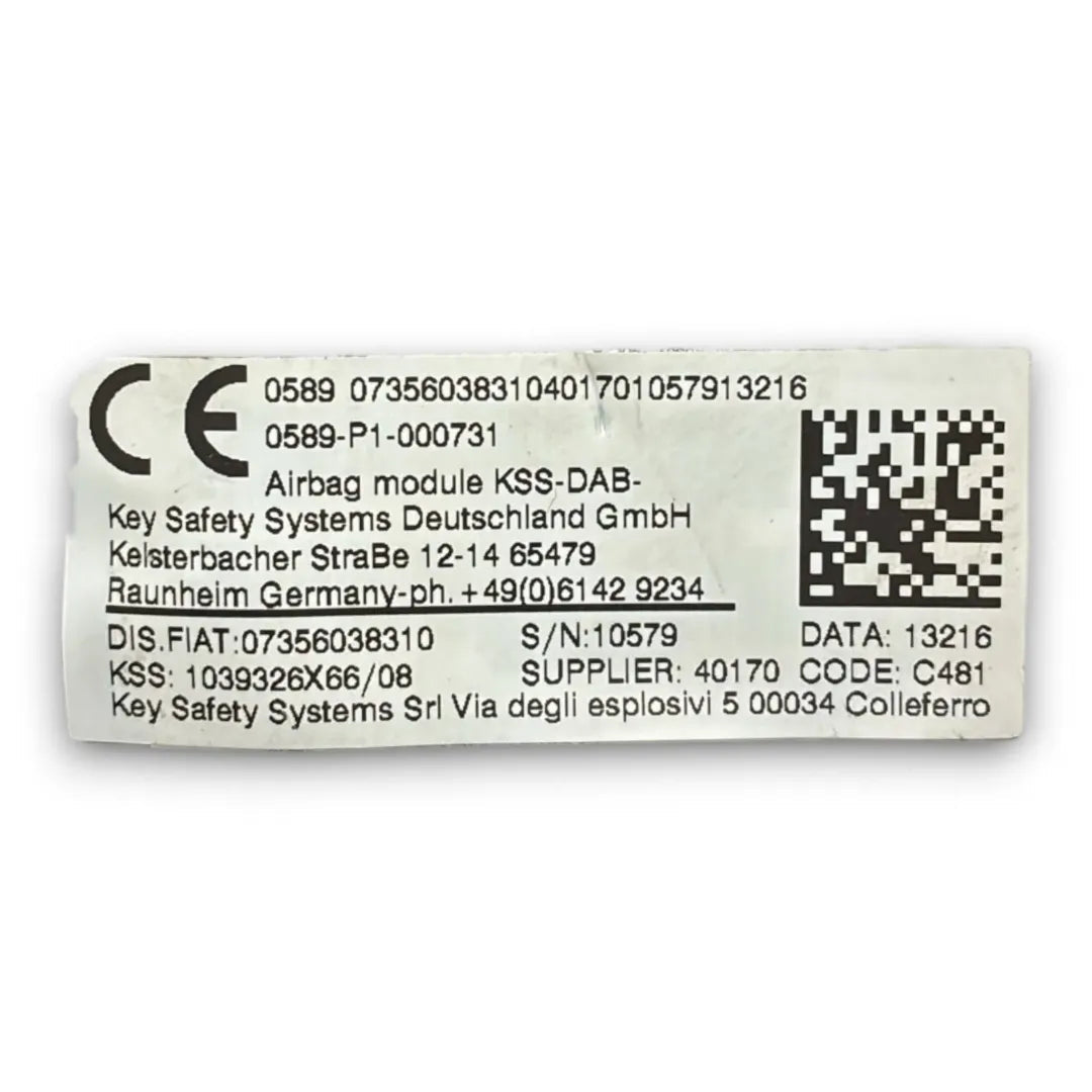 Airbag volante guidatore Jeep Renegade cod. 07356038310 - F&P CRASH SRL - Ricambi Usati