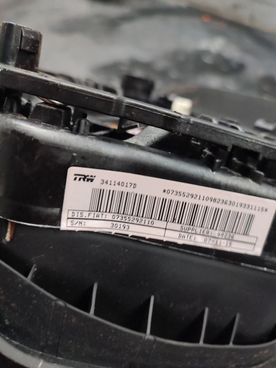 Airbag volante guidatore Lancia Ypsilon ( 846 - 2015 ) cod 07355292110 - F&P CRASH SRLS - Ricambi Usati