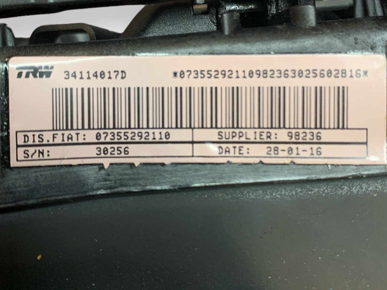 Airbag Volante Lancia Ypsilon (2012) cod.07355292110 - F&P CRASH SRLS - Ricambi Usati