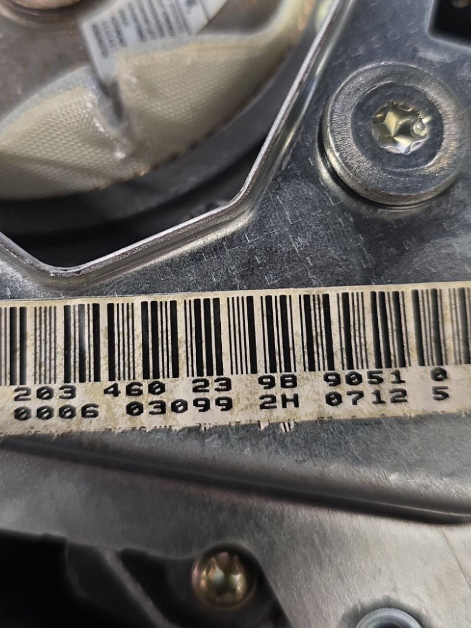 Airbag Volante Mercedes - Benz Classe C w203 (2000 - 2007) Cod : 2034602398 - F&P CRASH SRLS - Ricambi Usati